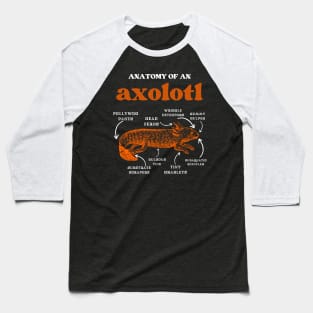 Anatomy of an axolotl axolotls lover Baseball T-Shirt